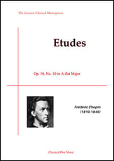 Etude Op. 10, No. 10 in A-flat Major piano sheet music cover